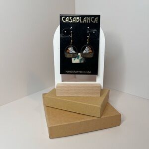 Vintage cat earrings